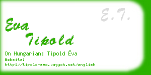 eva tipold business card